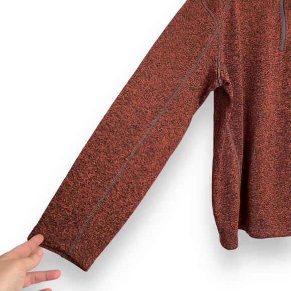 Eddie Bauer 1/4 Zip Orange and Black Radiator Sweater Fleece Men's Size 2XL - Picture 6 of 9